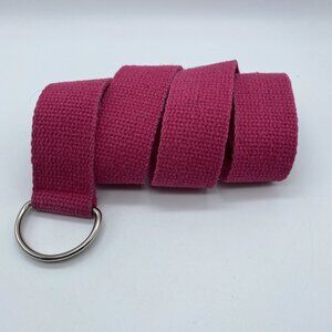 Pink D-Ring Belt Women's Size S End to End 30"